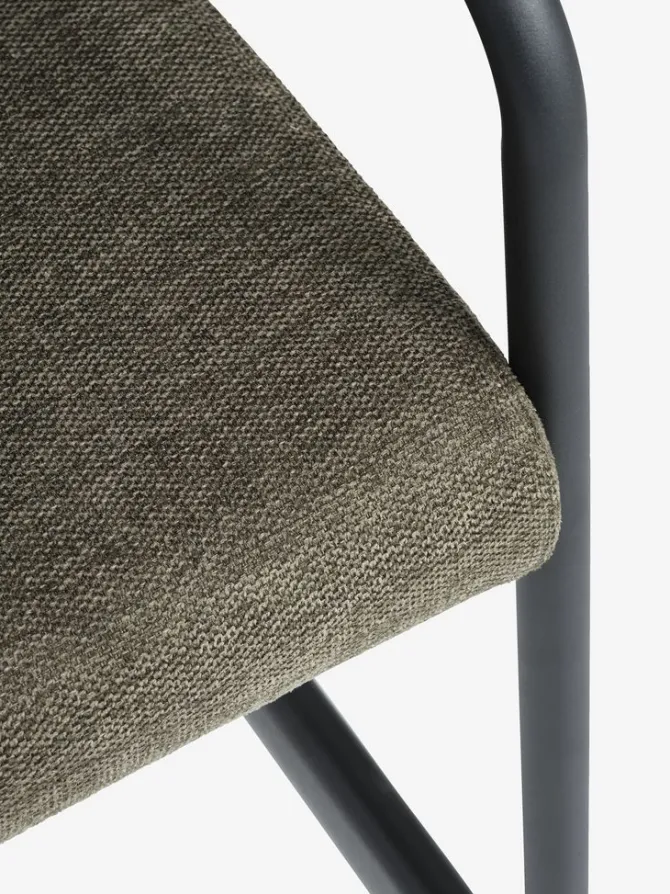 AABENRAA L160 bord eg + 4 ESPE stole olivengrøn/sort