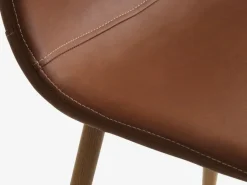 ALSTED L160 bord eg + 4 JONSTRUP stole cognac/eg