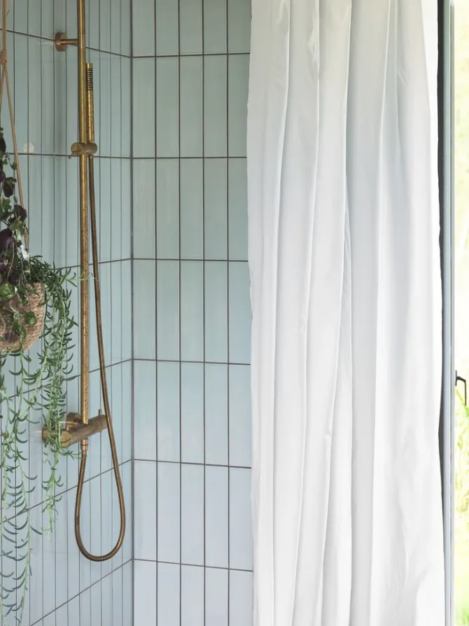 Badeforhæng VISKAFORS 180x200 hvid KRONBORG