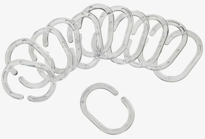 Badeforhængsringe VAREKIL 12 stk/pk klar