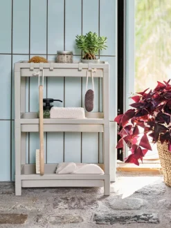 Badeværelsesreol KAREBY beige