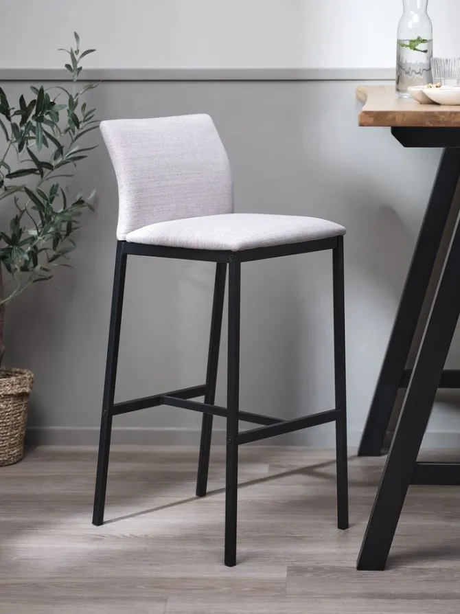 Barstol ARNUM beige/sort