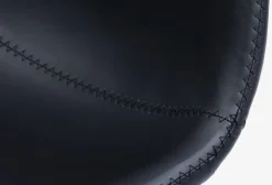 Barstol BROAGER sort kunstlæder/krom