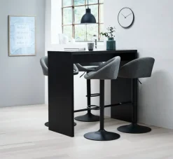 Barstol TAULOV gråt stof/sort