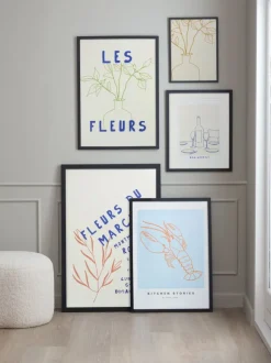 Billedramme OSCAR 40x50cm sort m/A3 passepartout