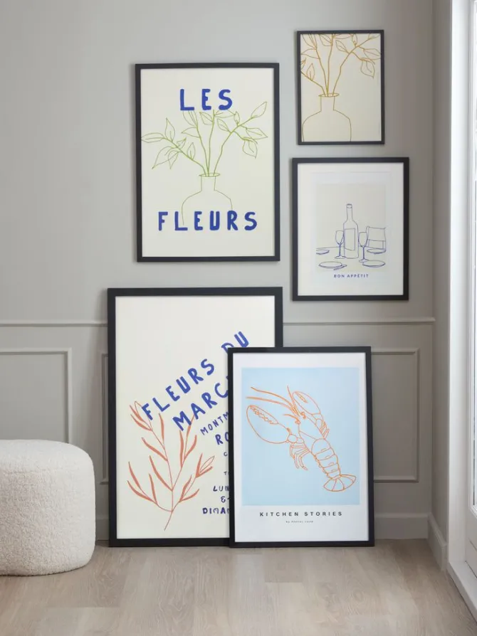 Billedramme OSCAR 60x90cm sort