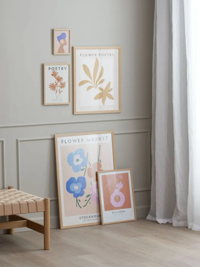 Billedramme TORD 60x90cm lyst træ