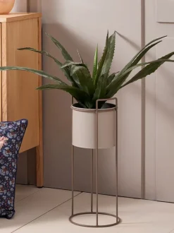 Blomsterpotte OLAFUR Ø20xH50cm grå