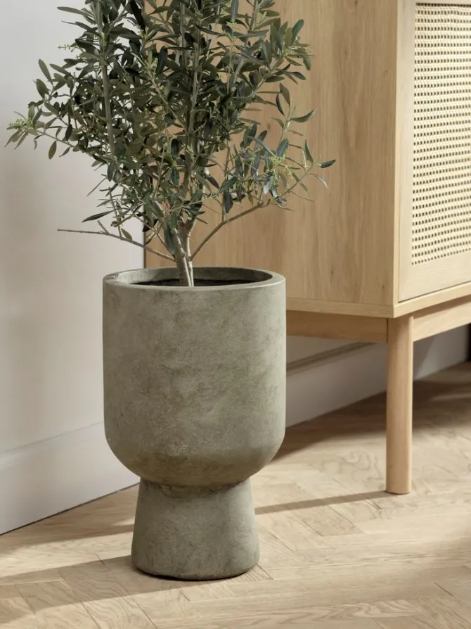 Blomsterpotte SOLVI Ø25xH40cm grøn