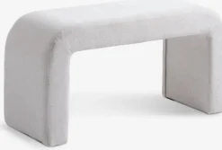 Bænk TUEN sandfarvet stof