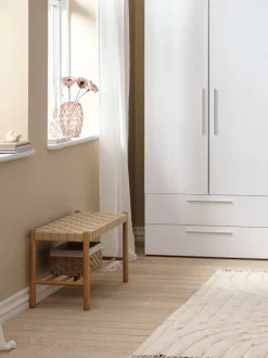 Bænk VADEHAVET med hylde eg/natur