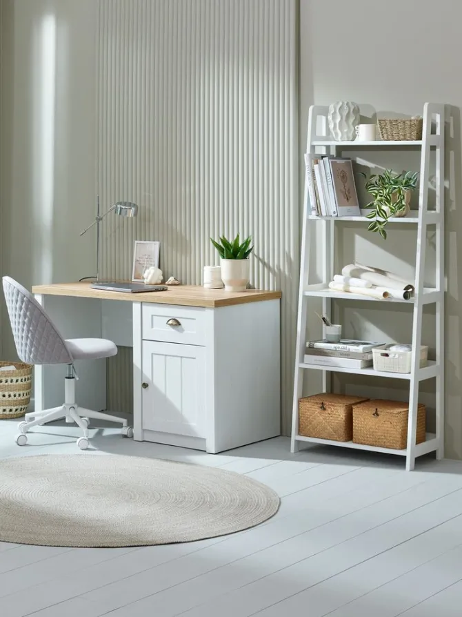 Bogreol HERNING 5 hylder hvid