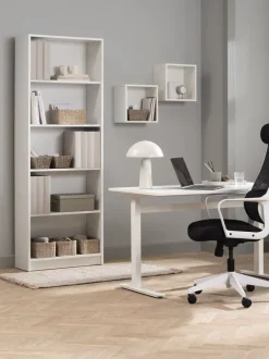 Bogreol HORSENS 5 hylder hvid