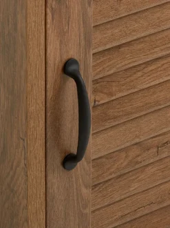 Bogreol MANDERUP 1 låge 3+1 hylder vild eg farve