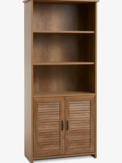 Bogreol MANDERUP 2 låger 3+1 hylder vild eg farve