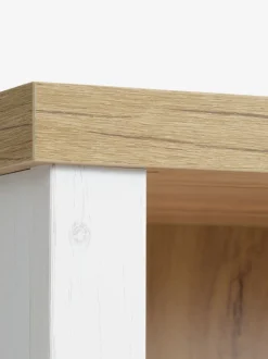 Bogreol MARKSKEL 5 hylder hvid/egefarve