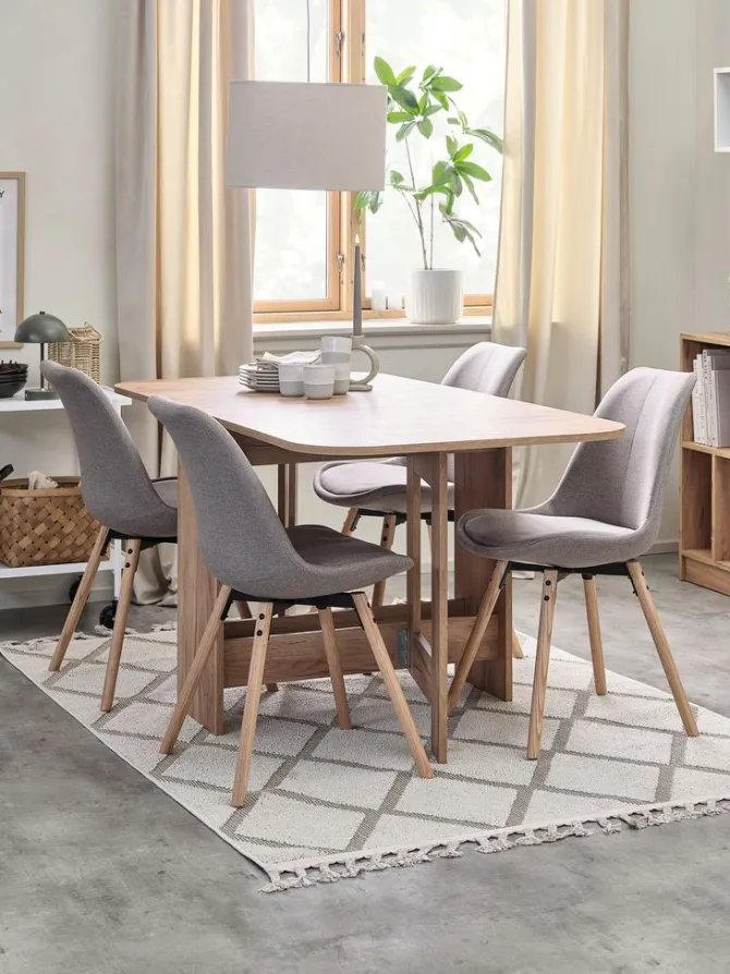 Bogreol MOSBJERG 6 hylder egefarve