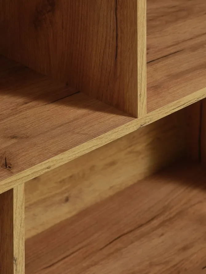 Bogreol MOSBJERG 6 hylder egefarve