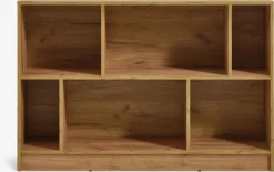 Bogreol MOSBJERG 6 hylder egefarve