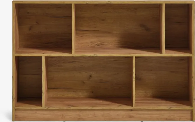 Bogreol MOSBJERG 6 hylder egefarve