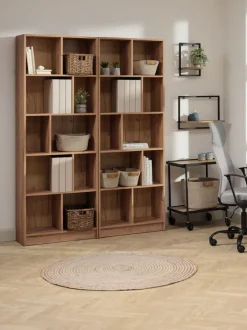 Bogreol MOSBJERG 10 hylder egefarve