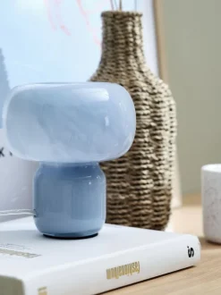 Bordlampe HJARNE Ø16xH18cm blå