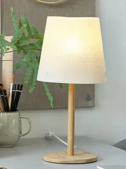 Bordlampe JULIUS Ø19xH39cm natur