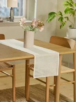 Bordløber BREI 30x140 hvid/natur