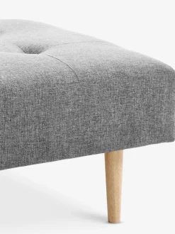 Daybed NOREFJELL 200x80 mørkegråt stof/egefarve