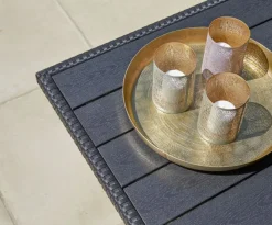 Dekorationsbakke ERLING Ø34xH4cm messing