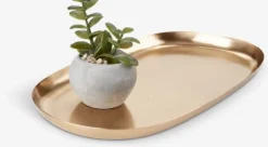 Dekorationsbakke NIELSEN B17xL30cm messing