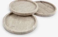 Dekorationsbakke VALDEMAR Ø25cm marmor