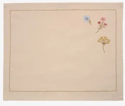 Dækkeserviet CIKORIE 33x42 natur/grøn