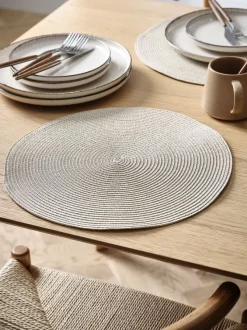 Dækkeserviet KUNGSMYNTA Ø38 beige