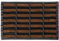 Dørmåtte NAVR 40x60x3 kokos natur/sort