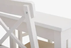 EJBY L118 bord hvid + 4 EJBY stole hvid