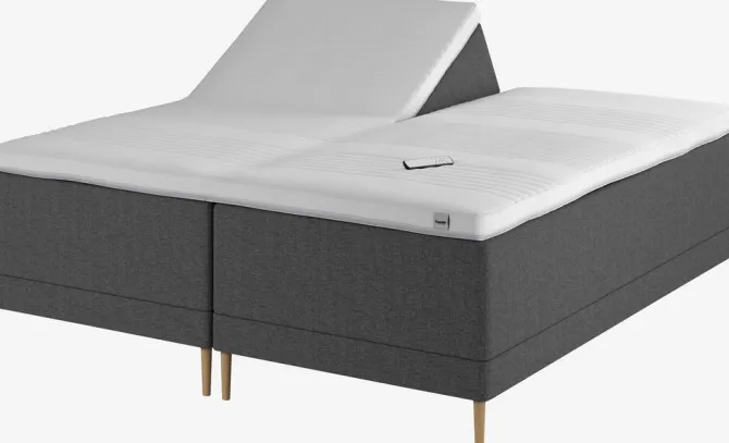 Elevationsseng 180x200 DUNLOPILLO E300 Grå-54