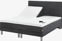 Elevationsseng 180x200 GOLD E40 memory Grå-40