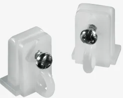 Endestopper til gardinskinne 2 stk/pk hvid