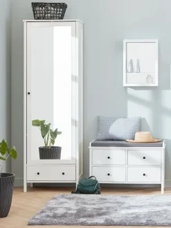 Entremøbel TERPET m/spejl hvid