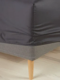 Faconlagen satin TINE 90x200x35 grå