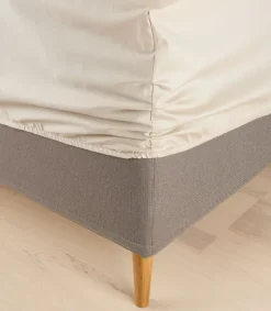 Faconlagen satin TINE 90x200x35 beige