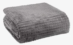 Fleeceplaid HAGTORN 140x200 grå