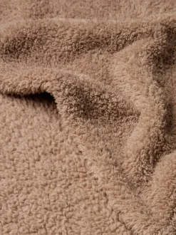 Fleeceplaid HASSELURT 130x170 mørk sand