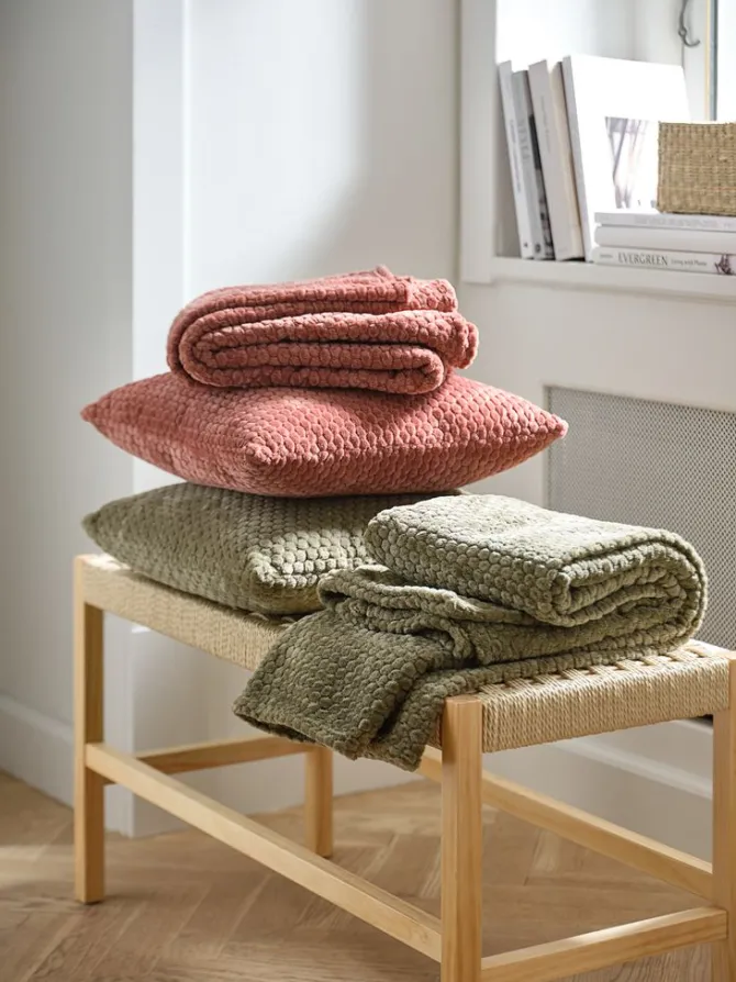 Fleeceplaid ROSENVIAL 130x160 rosa