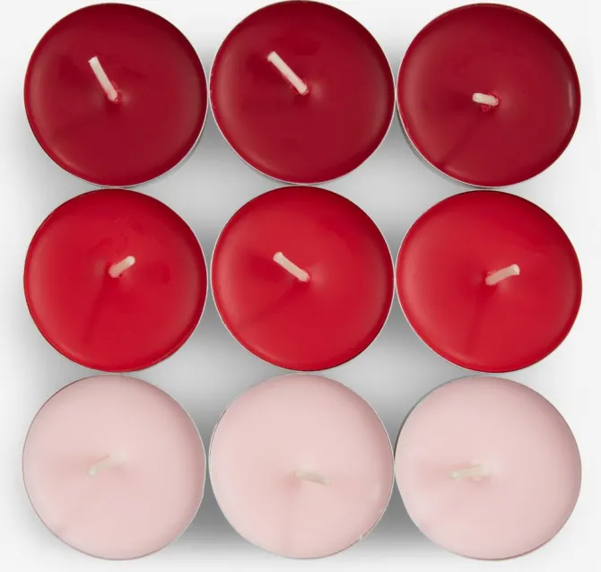 Fyrfadslys KENNI 18 stk/pk jordbær