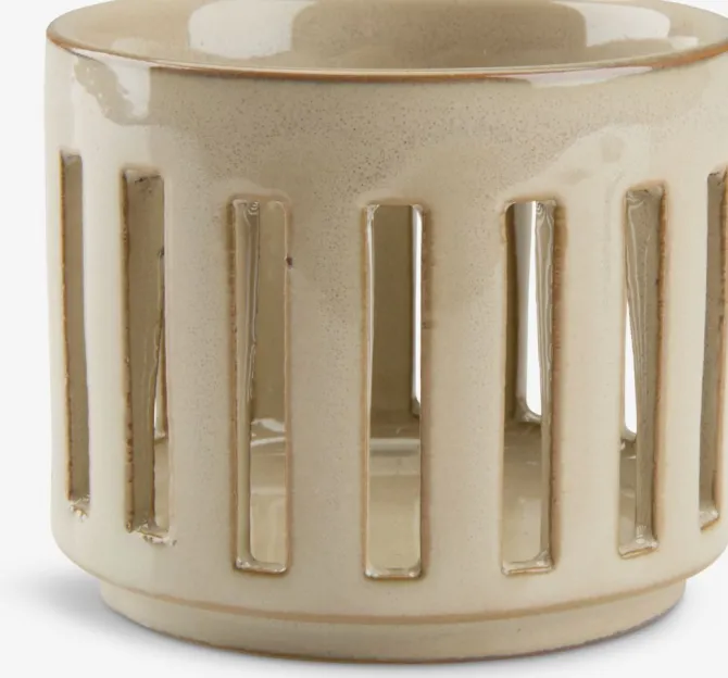 Fyrfadsstage ANDERAS Ø8xH7cm sand