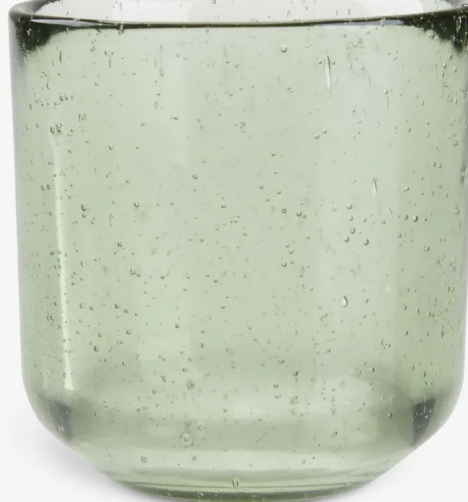 Fyrfadsstage ASLAK Ø8xH8cm grøn