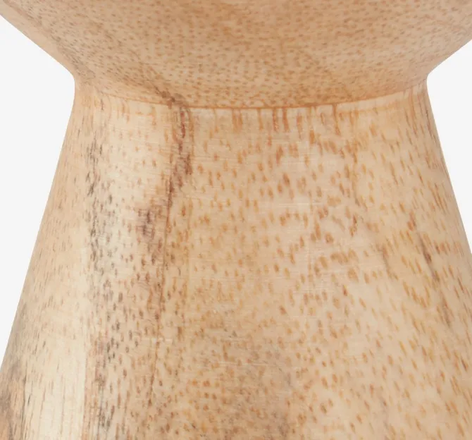 Fyrfadsstage JOHAN Ø6xH10cm træ