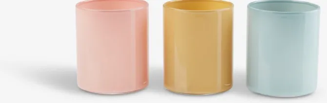 Fyrfadsstage MATS Ø6xH7cm assorteret